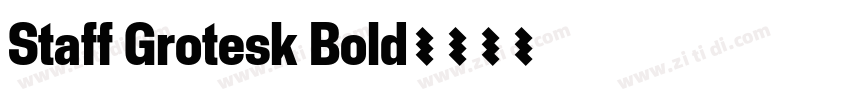Staff Grotesk Bold字体转换 Staff Grotesk Bold字体转换